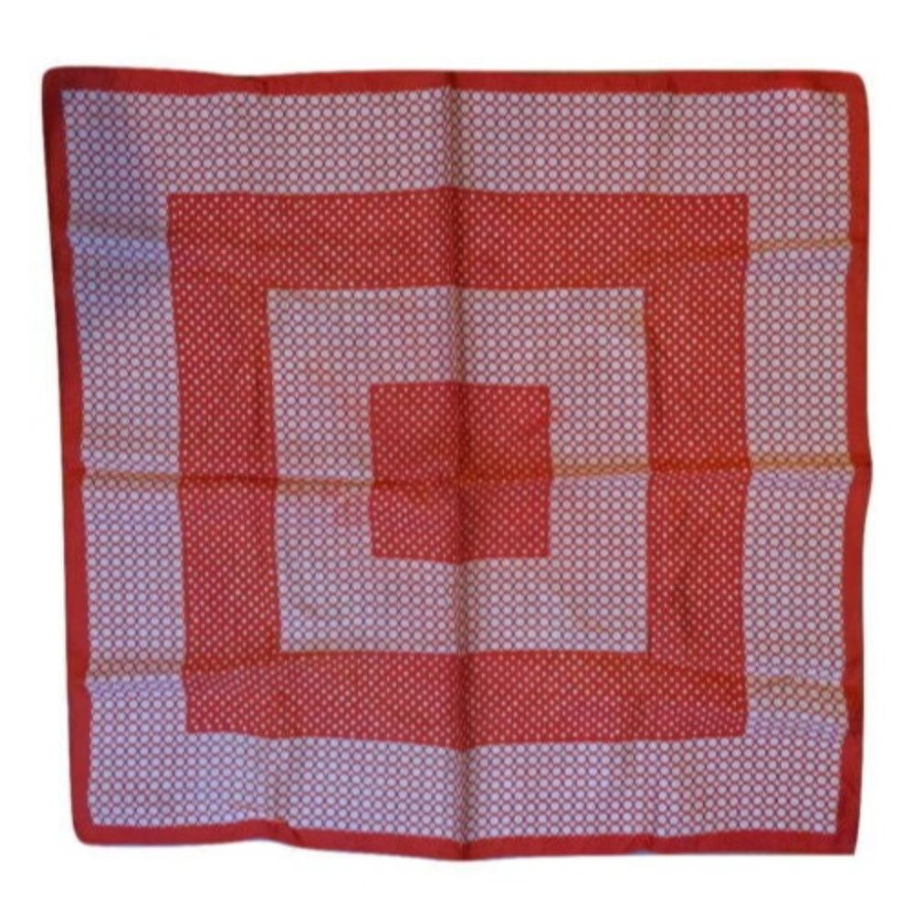 Red White Polka Dots Scarf Water Repellent Vintage Accessories